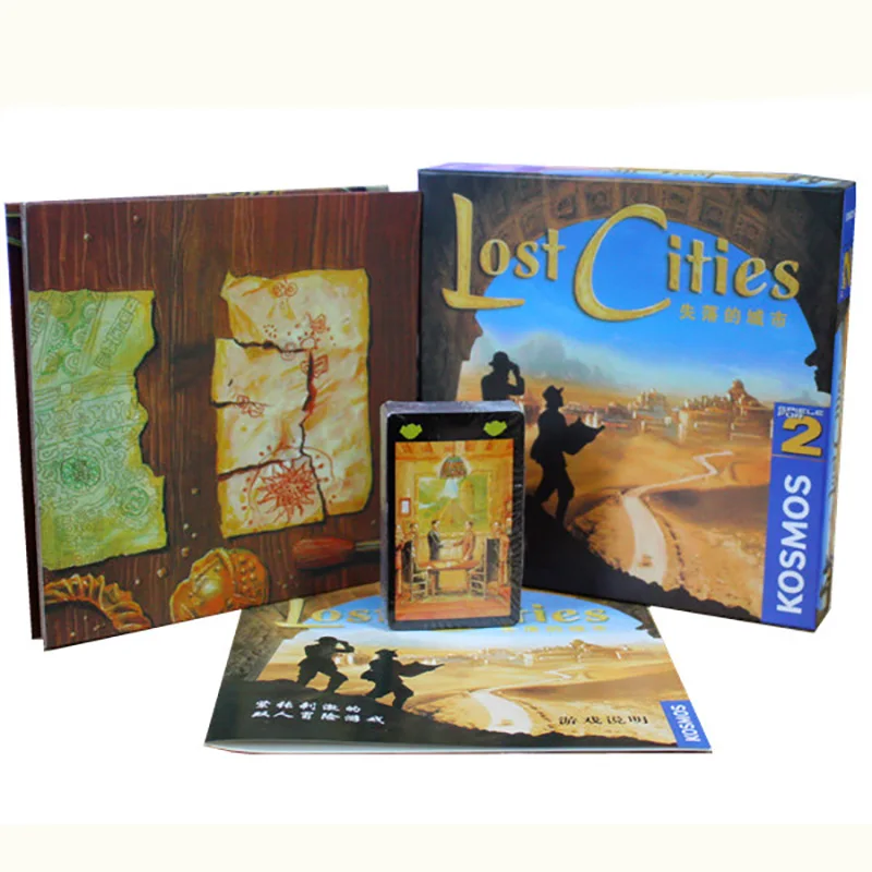 

Lost Cities World Adventure Playing Card Game For 2 Player Board Game Send English Instructions