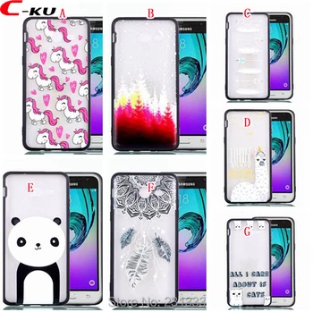

C-ku Cartoon Relief TPU PC Hard Case For Samsung Galaxy J3 J5 J7 2017 A3 A5 A8 PLUS 2018 S8 PLUS NOTE8 Unicorn Skin Cover 100pcs