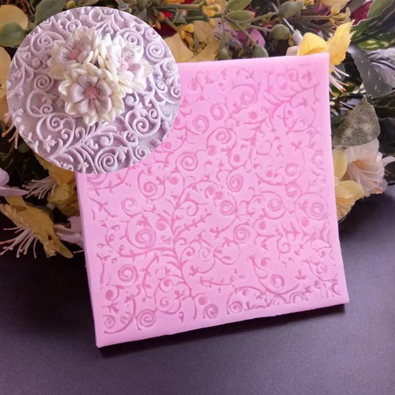 DIY Lace Silicone Mold Flower Lace Fondant Molds Cake Decorating tools