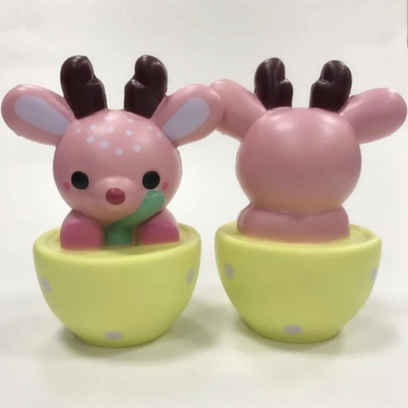 Squishying Jumbo Teacup олень лося 14 см медленно поднимающаяся игрушка с оригинальной