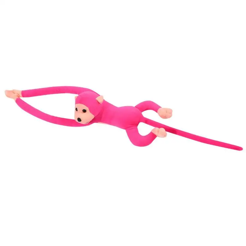 60 см длинные руки обезьяна фаршированные Кукольные Плюшевые игрушки висячая обезьяна плюшевые детские игрушки Спящая кукла животного для подарка на день рождения - Цвет: Rose Red