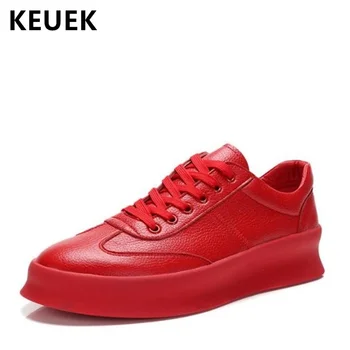 

Fashion Men shoes Top selling Casual shoes Breathable Male Sneakers Comfortable Lace-Up Outdoor Leather Casual shoes 02A