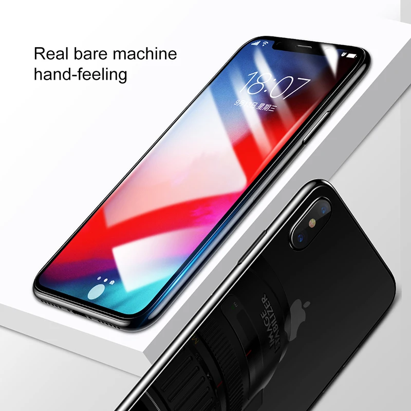  Baseus Front Glas + Zurück Gehärtetem Glas Für iPhone Xs Xs Max XR 2018 Schutz Glas Screen Protecto