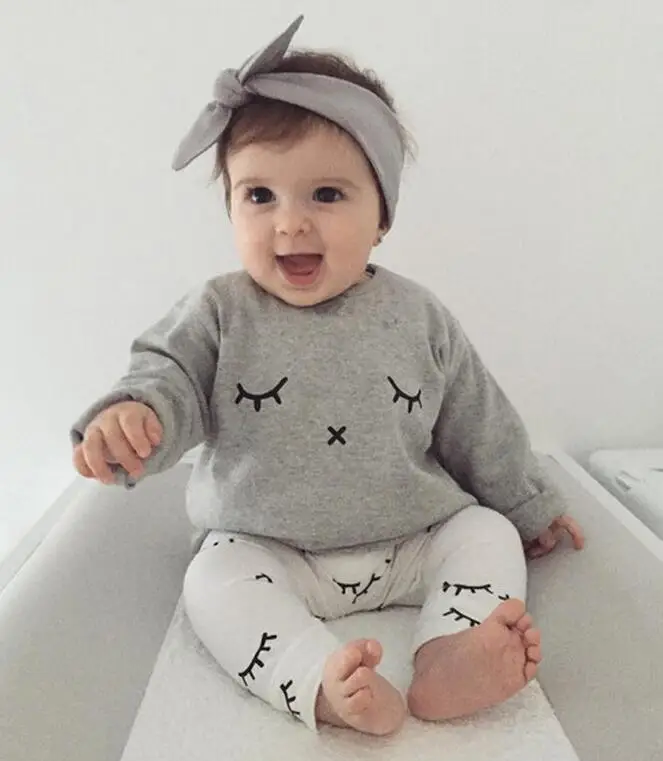 Buy 4sets/lot toddler girls clothing sets long sleeve