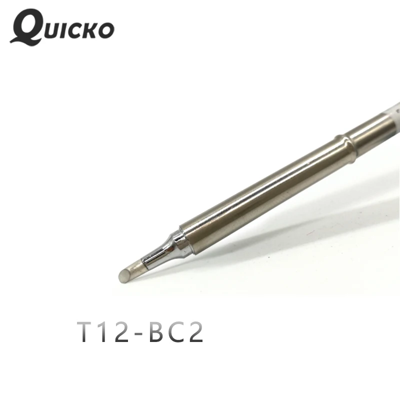 QUICKO T12-BC2 сварочные инструменты припой советы сварочные головки 220 V 70 Вт для FX9501 T12 ручка фотоаппаратов моментальной печати 7 s расплава олова