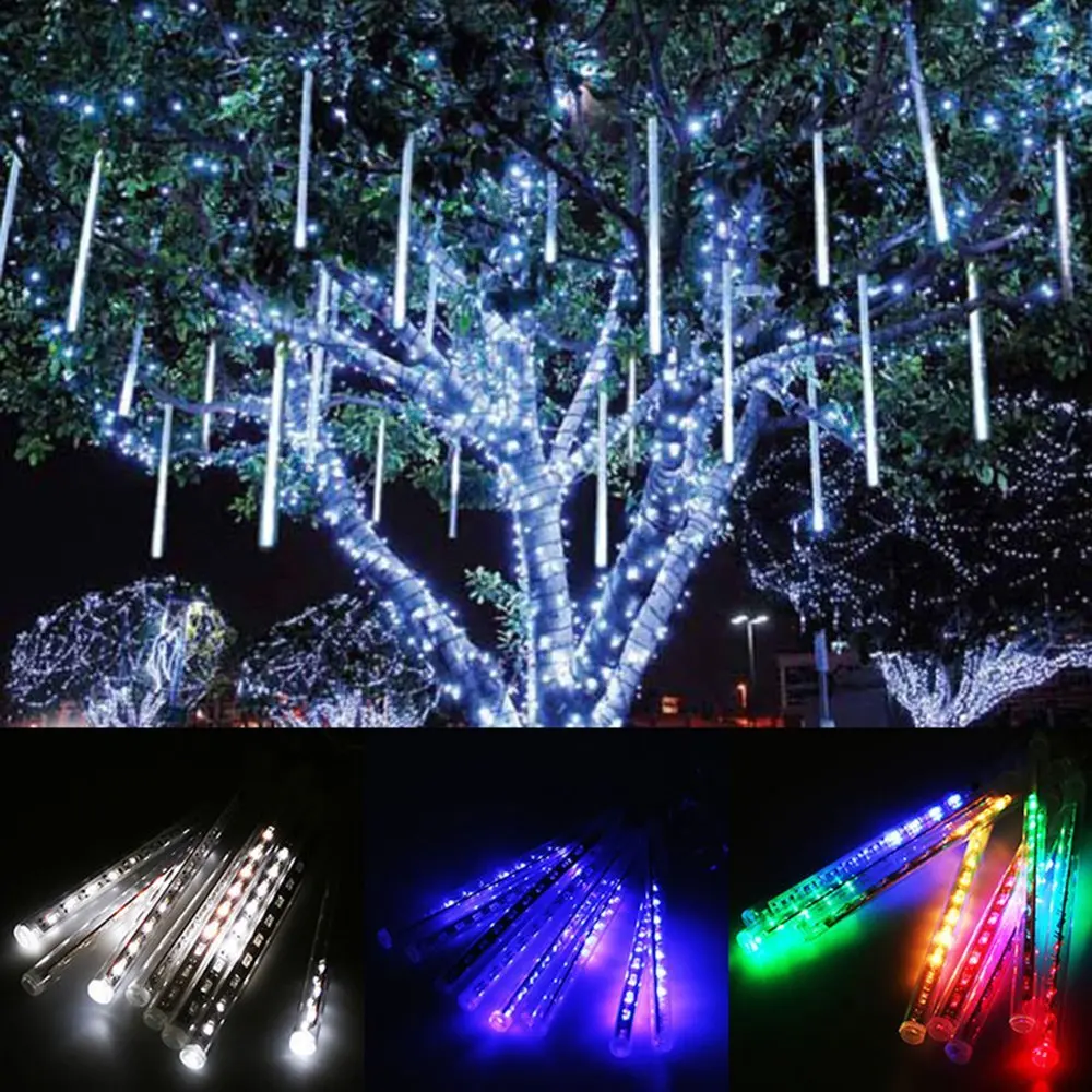 Aimbinet 30CM 8 Tube Meteor Shower Rain Tubes LED font b Christmas b font Lights for