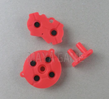 

3sets Colorful For Nintendo Game Boy GBA Advance Button Silicone Rubber Pad Conductive Contacts AB Select Start D pad