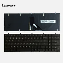 NEW US Laptop Keyboard For Clevo W650 W350SKQ W370STQ W670SR W370ET W350ET W350 W370 W655 W670 Black Blacklight English Keyboard