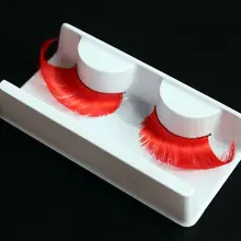 Красный ручной работы большие накладные ресницы балетный шар накладные ресницы kz04 продукты