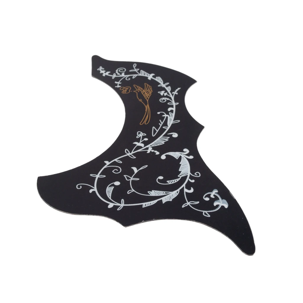 

20PCS Guitar Pickguard Black With Flowers Guitar Pick Guard Guitar Accessories New