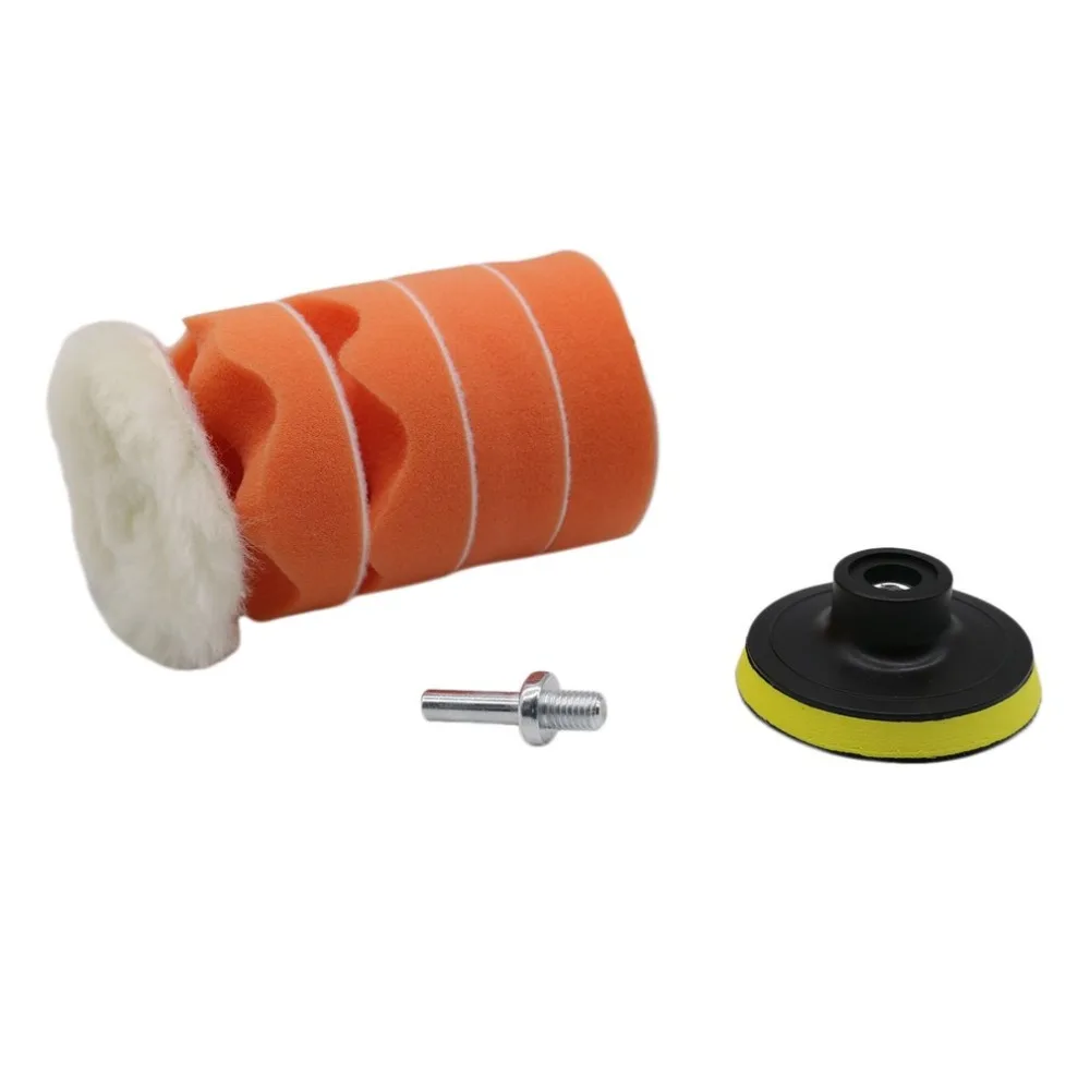 7pcs 4 Inch Multifunctional Wave Sponge Car Polishing Waxing Set Kits