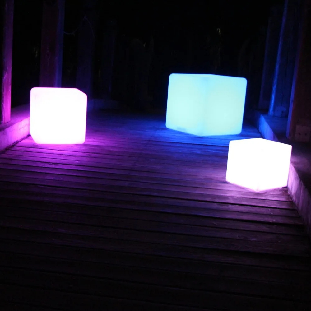 led cube 40cm / magic led cube / Wedding Decoration Cube Stool free shipping 2pcs/Lot