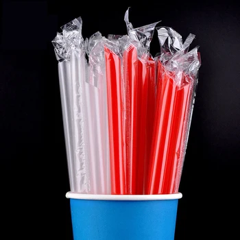

100pcs/Lot Wholesale Pearl Bubble Tea Milk Plastic Straws Party Smoothies Jumbo Pastel Drinking Accessories