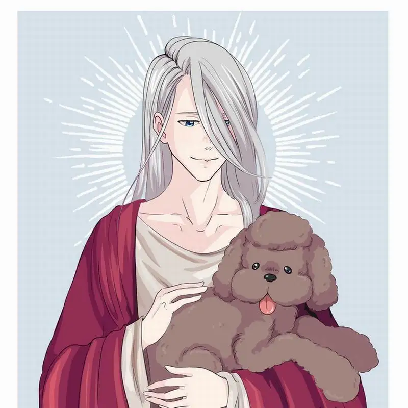 Oct. Домашний текстиль Yuri On Ice аниме Victor& Makkachin микро-замшевая ткань односторонний двусторонний квадратный чехол для подушки Новинка# 41415A