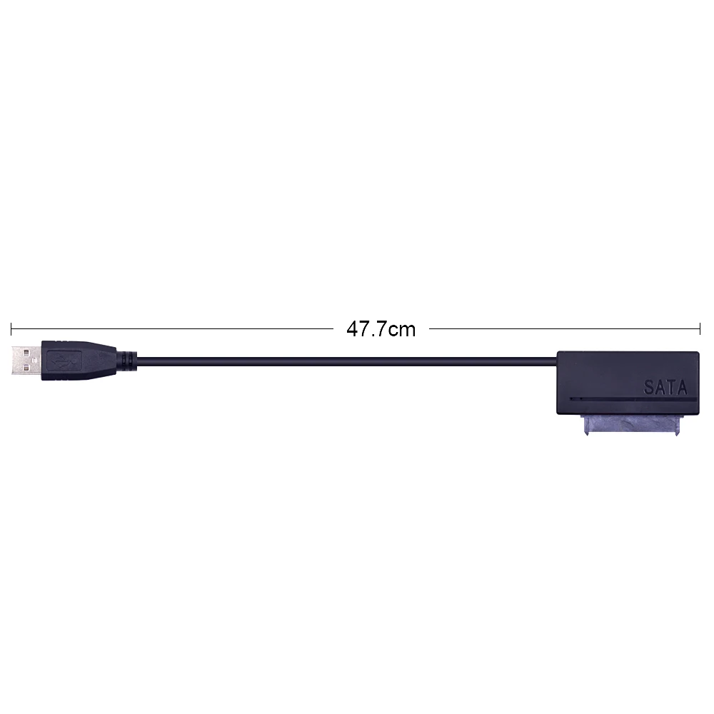 CHIPAL двойной светодиодный USB 2 0 на SATA 3 7 + 15 22Pin кабель адаптер USB2.0 22 контактный