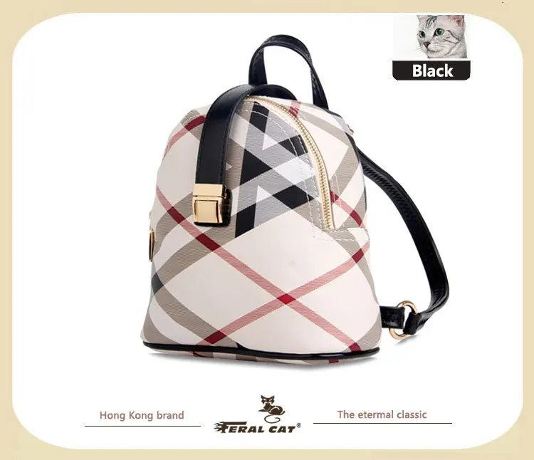 FERAL CAT Womens Backpacks Leisure Shoulder Bag Backpack Ladies57