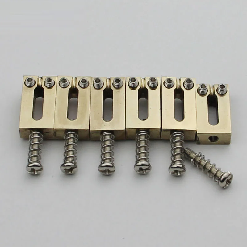 6 шт латунные мостовые сиденья 10 5 мм для мостов Stratocaster Tremolo|Детали и аксессуары