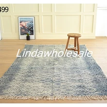 Хлопок гостиная кофейный столик для спальни ковер, PR-499 ковер с нордическим узором ковер ручной работы, ковры для гостиной