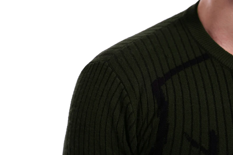 Свитер Для мужчин Фирменная Новинка Осень Для мужчин пуловер свитера мужской Homme с круглым вырезом и длинными рукавами тонкий свитер