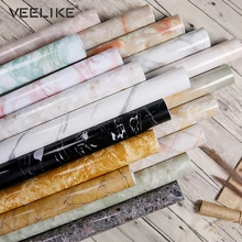 Papel de Contacto impermeable de mármol de PVC papel de vinilo autoadhesivo papel pintado película decorativa gabinetes de cocina pegatinas de muebles de encimera