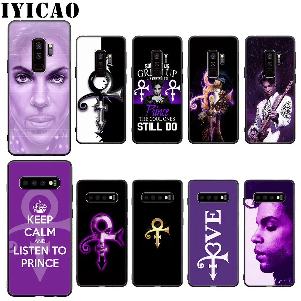 IYICAO Принц фиолетовый дождь Мягкий силиконовый чехол для samsung Galaxy S10 S9 S8 Plus S10e S6 S7 Edge