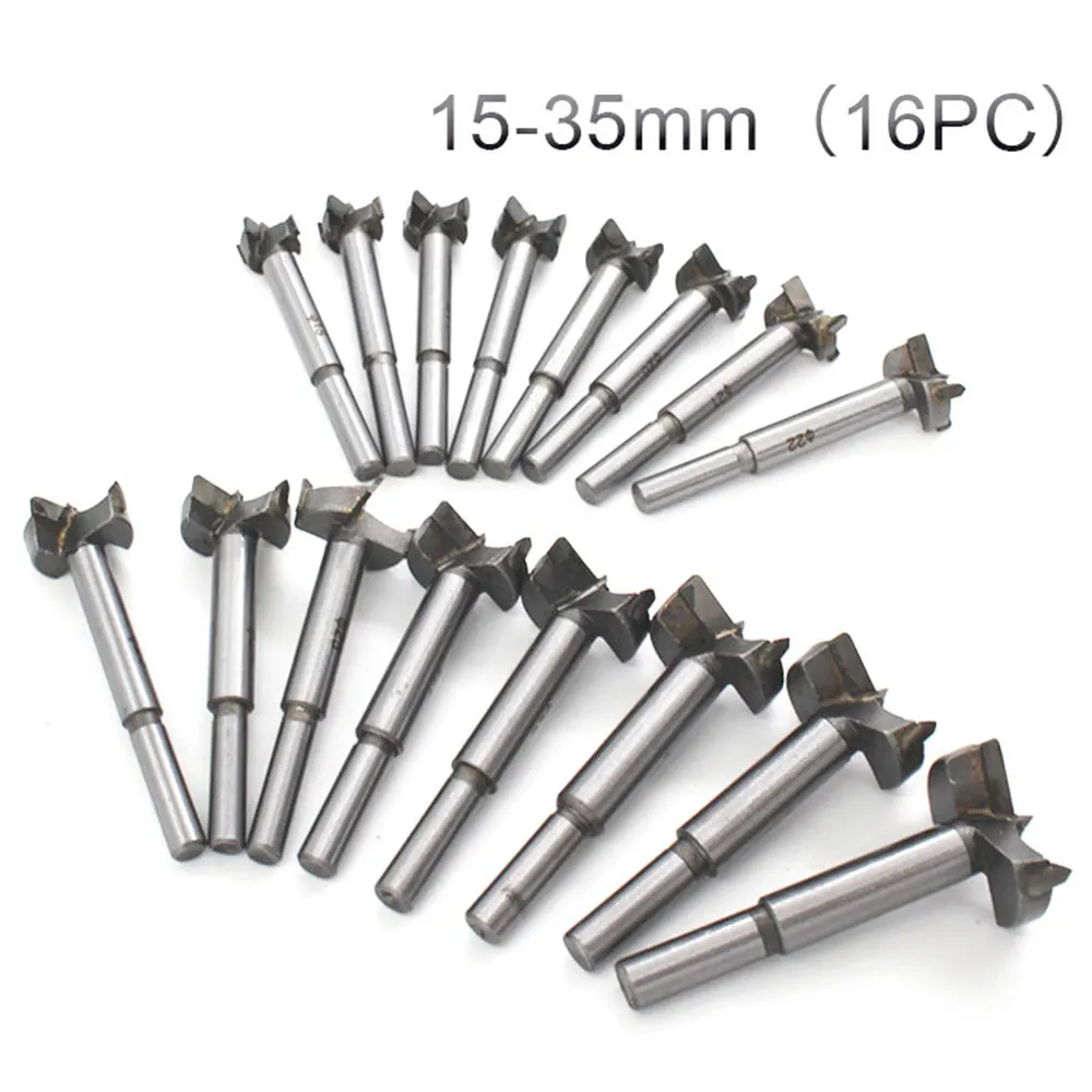 16Pcs/Set 15-35mm Auger Drill Bit Set Hole Opener for Woodworking Hole Saw Wooden Wood Cutter Hand Tools 16Pcs/Set 15-35mm Auger Drill Bit Set Hole Opener for Woodworking Hole Saw Wooden Wood Cutter Hand Tools