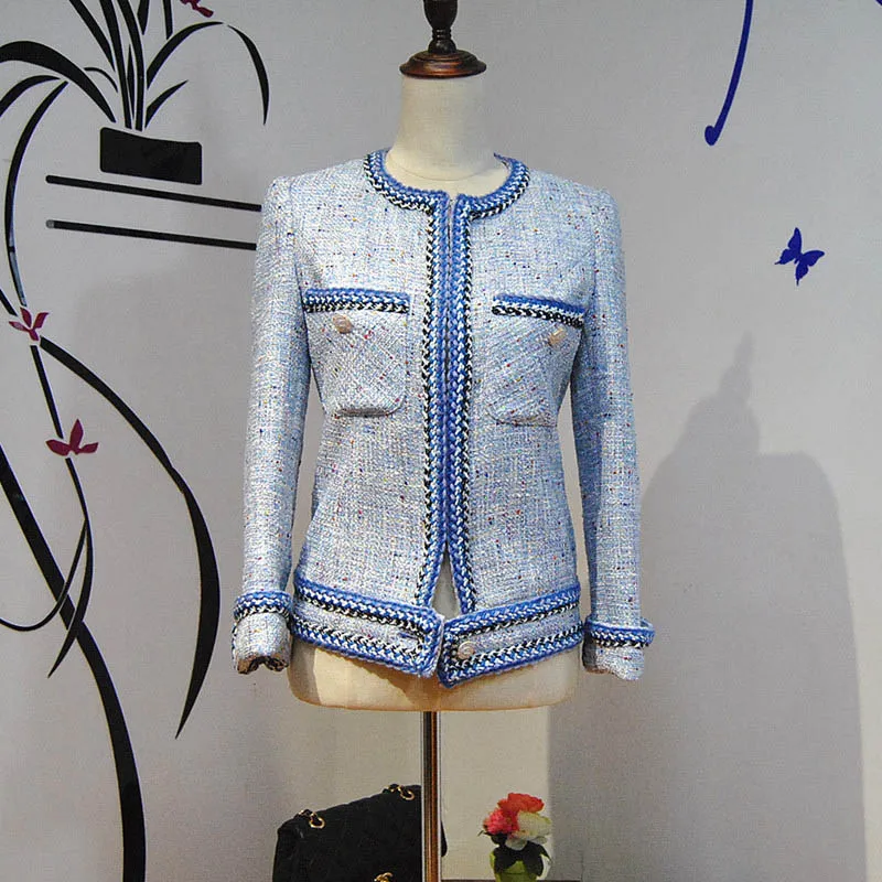 6xl De 5xl Jaqueta Taille Feminina Manteau Tweed Abrigos Plus Femmes Incroyable Base Veste 2017 Mujer Hiver Manteau Élégant Mince Et HqCAwS