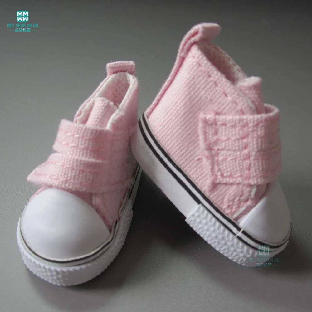 1 pair 5 سنتيمتر لعبة دمية الاكسسوارات الطفل أحذية حذاء رياضة أحذية لل 1/6 bjd دمية