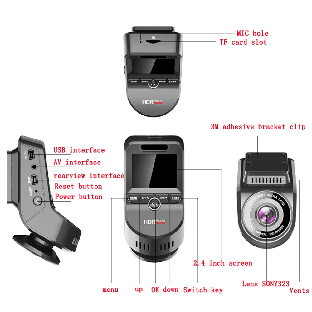 QUIDUX-Novatek-96663-WiFi-4K-2880x2160P-G-sensor-2-4-Screen-Car-DVR-Recorder-Dash-Camera (3)