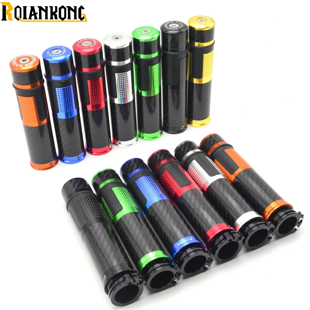 

Hot!!CNC 22mm Motorcycle Carbon fiber Hand Handle Grips Handlebar Cap for Honda CB1000R CB1100 CB599 / CB600 HORNET CB600F