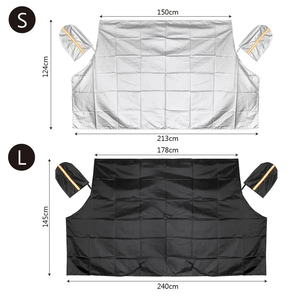 LEEPEE Универсальный Мороз Снежный лед защита от тени коврик магнитные солнцезащитные козырьки на ветровом стекле половина размера автомобильные чехлы лобовое стекло автомобильный чехол