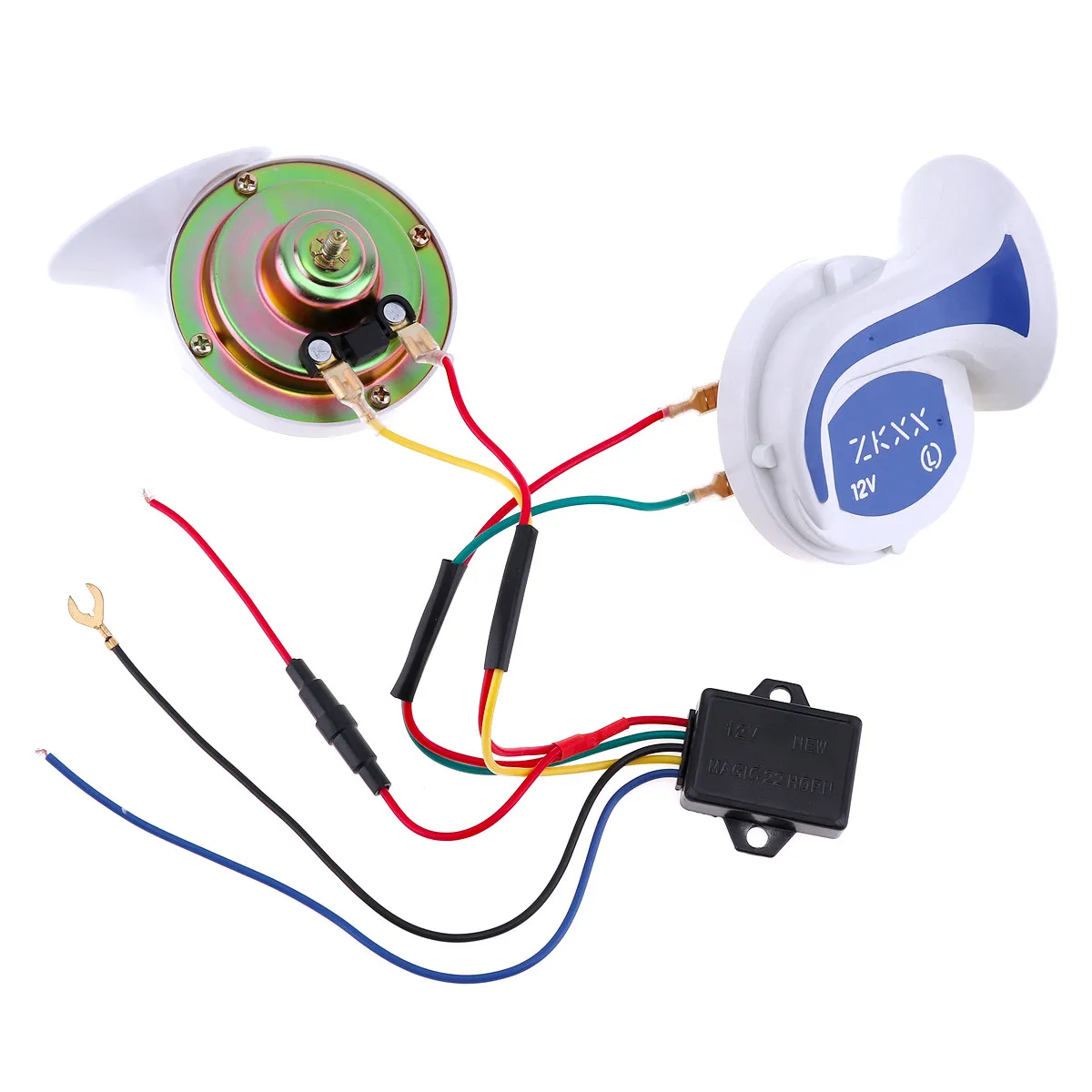 12 V 150dB بصوت عال الكلاسيكية الحلزون على شكل القرن السيارات مكبر صوت للسيارة لهجة صفارة للمركبة محرّك القارب دراجة نارية فان شاحنة