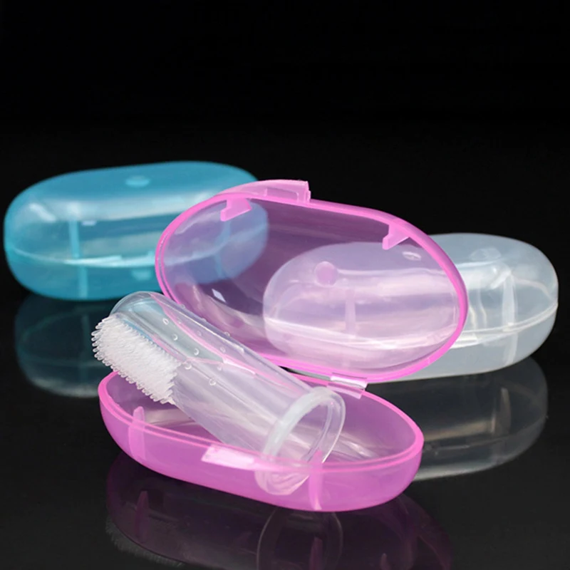 Baby Infant Soft Silicone Finger Toothbrush Newborn Safety Tooth Health