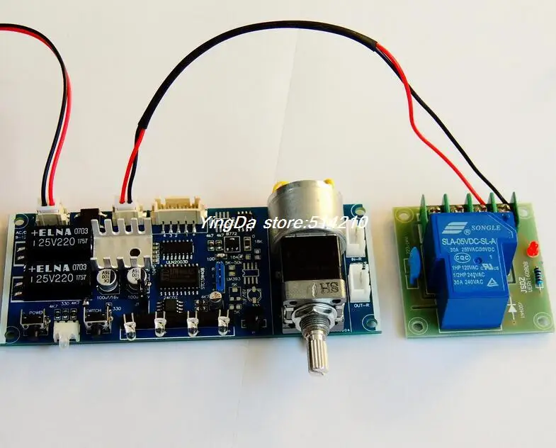 Remote Volume Audio input choose Motor pot preamp board Motor volume board + power supply control board + audio switch board