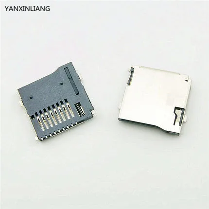

10PCS Push-Push Type TransFlash TF Micro SD Card Socket Adapter Automatic PCB Connector