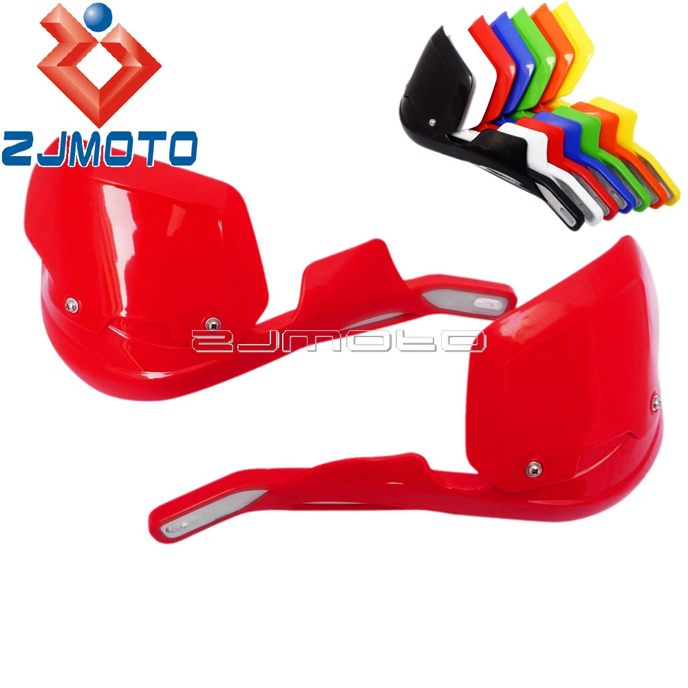

Motorcycle Dirt Bike 22mm Handlebar Handguards For Honda XR CRF 150 250 450 650 7/8" Bar Motocross Hand Guard Protectors Red