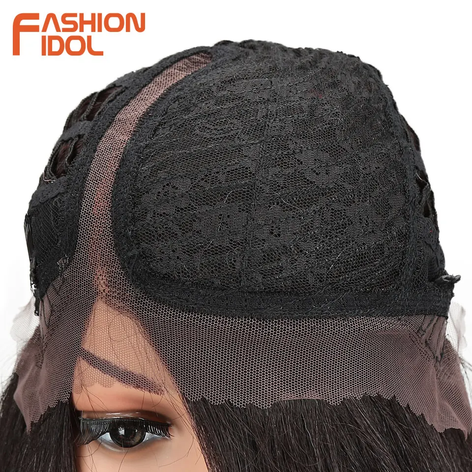 Мода IDOL L часть парик фронта шнурка Ombre 22 дюймов серебристо-серый термостойкие синтетические волосы глубокая волна волосы парики для черных женщин