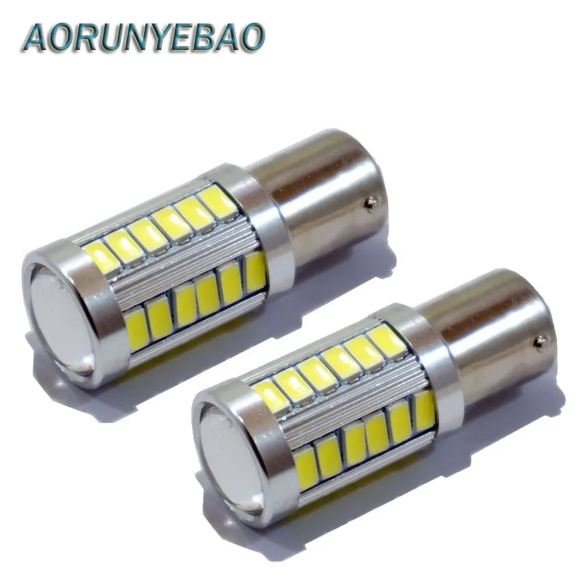 AORUNYEBAO 2 шт. 1156 BA15s P21W 33 SMD 5630 Светодиодный автомобильный стоп сигнал задний фонарь