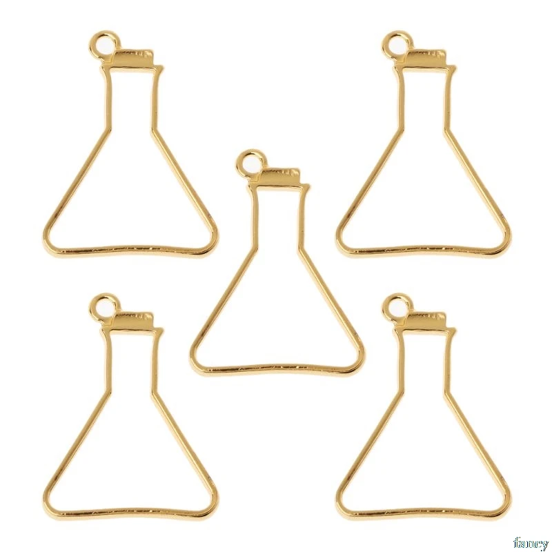 5 шт научный эксперимент чашка пустая рамка Подвеска Установка в открытую рамку ювелирные изделия из смолы