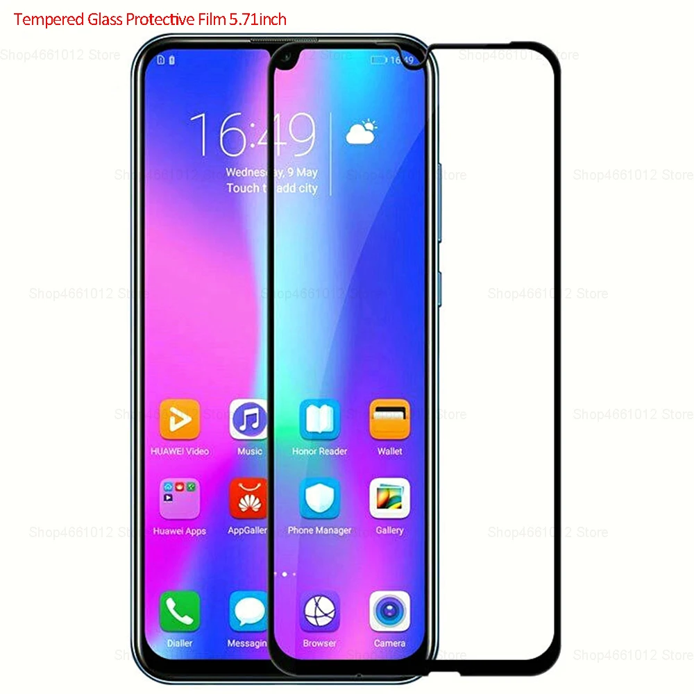 Защитное стекло для Huawei Y5 2019 закаленное полностью клеящееся защитное пленка Y 5 5Y