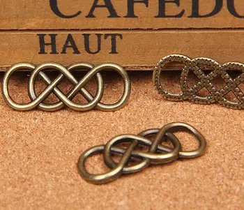 

Free Shipping Wholesale 100pcs Antique Bronze Bonder Charms Pendants Finding 33x13mm