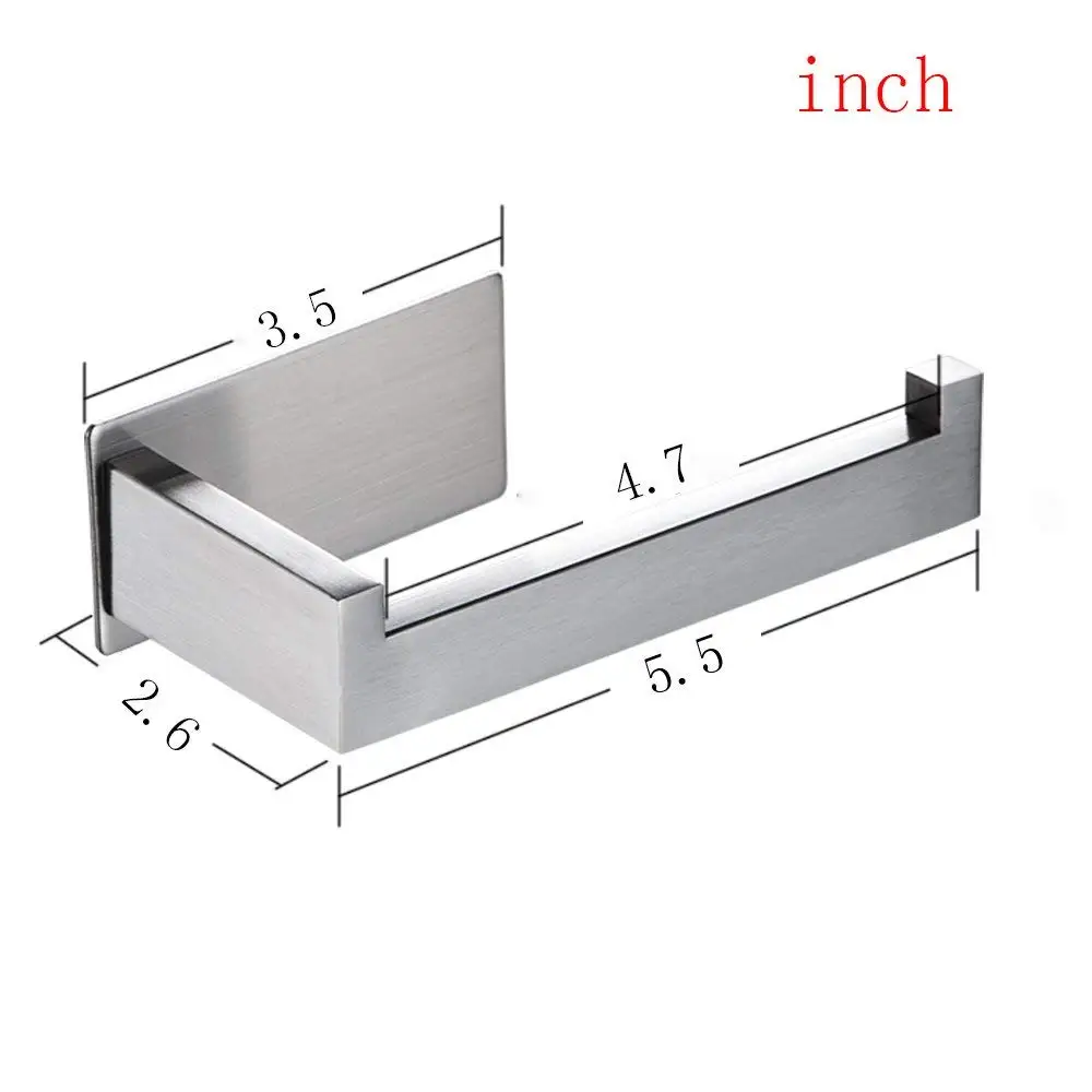 Держатель для туалетной бумаги клейкий-3 м самоклеющийся держатель для туалетной бумаги для рулона ванная комната палка на стену из нержавеющей стали матовый