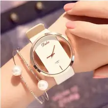 Новые модные женские часы-браслет, наручные часы с кожаными кристаллами, ЖЕНСКИЕ НАРЯДНЫЕ кварцевые часы zegarek damski, Прямая поставка