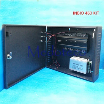 

Inbio460 fingeprint and card access control panel TCP/IP Four Door Security Access System +12V5A battery function power supply