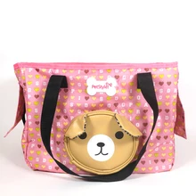 Дизайнерская переноска для домашних животных сумка для собак милый медведь Кошки Путешествия транспорт товары для щенков животных переноски Йоркширский Пудель мопс