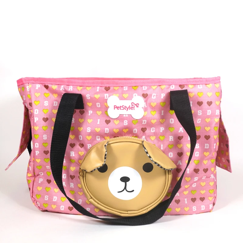 

Designer Pet Carriers Tote Bag For Dogs Cuddly Bear Cats Travel Transport Goods For Puppy Animals Carrying Yorkshire Poodle Pugs