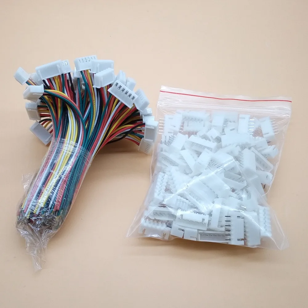 6 7 pinos cabeca unica conector de placa 10cm 26awg com soquete 05