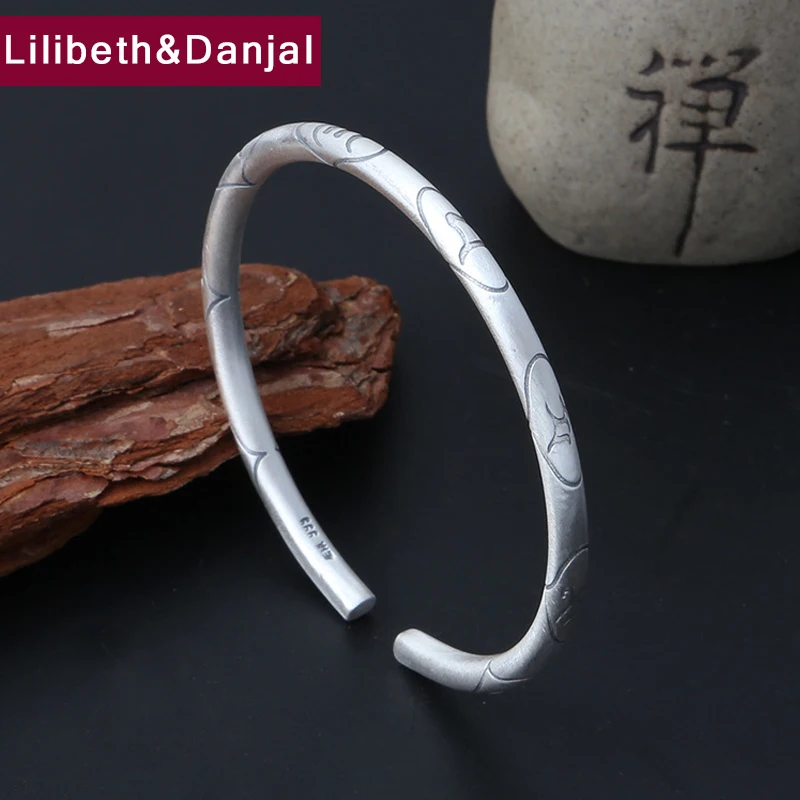 Us 41 99 40 Off 2019 Buddha Adjule Bangle 100 S999 Sterling Silver Inspirational Jewelry Women Men Mantra Opening Bracelet Femme B34 In Us 41 99 40 Off 2019 Buddha Adjule Bangle 100 S999 Sterling Silver Inspirational Jewelry Women Men Mantra Opening Bracelet Femme B34 In