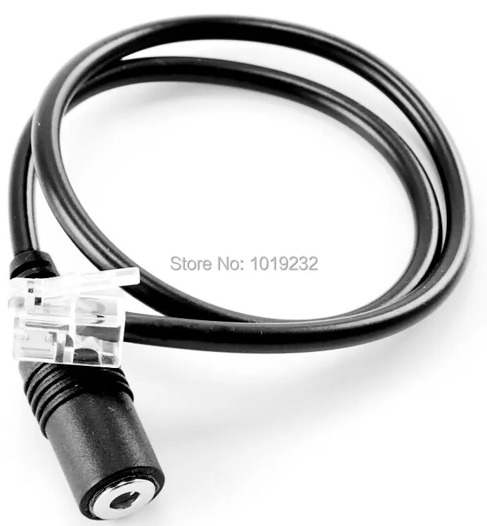 VoiceJoy 3.5mm Smartphone Headset Jack to RJ9/RJ10 Headset Office Phone Adapter Cable RJ9 plug