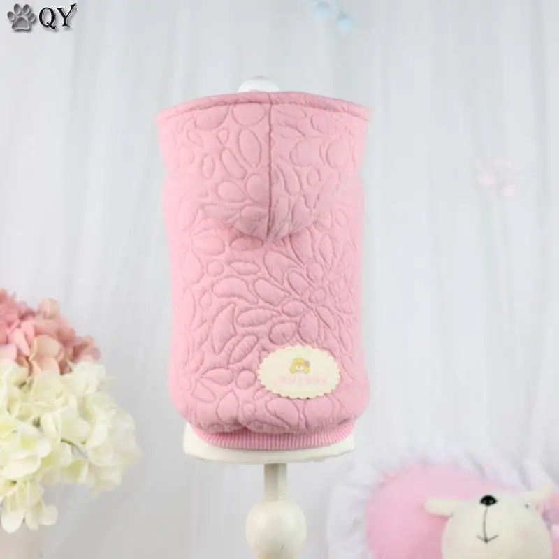

Soft Flower Princess Pink Dog Coats Thick Downs Winter Warm Clothing For Dogs Puppy Dog Cat Pet Clothes Apparel
